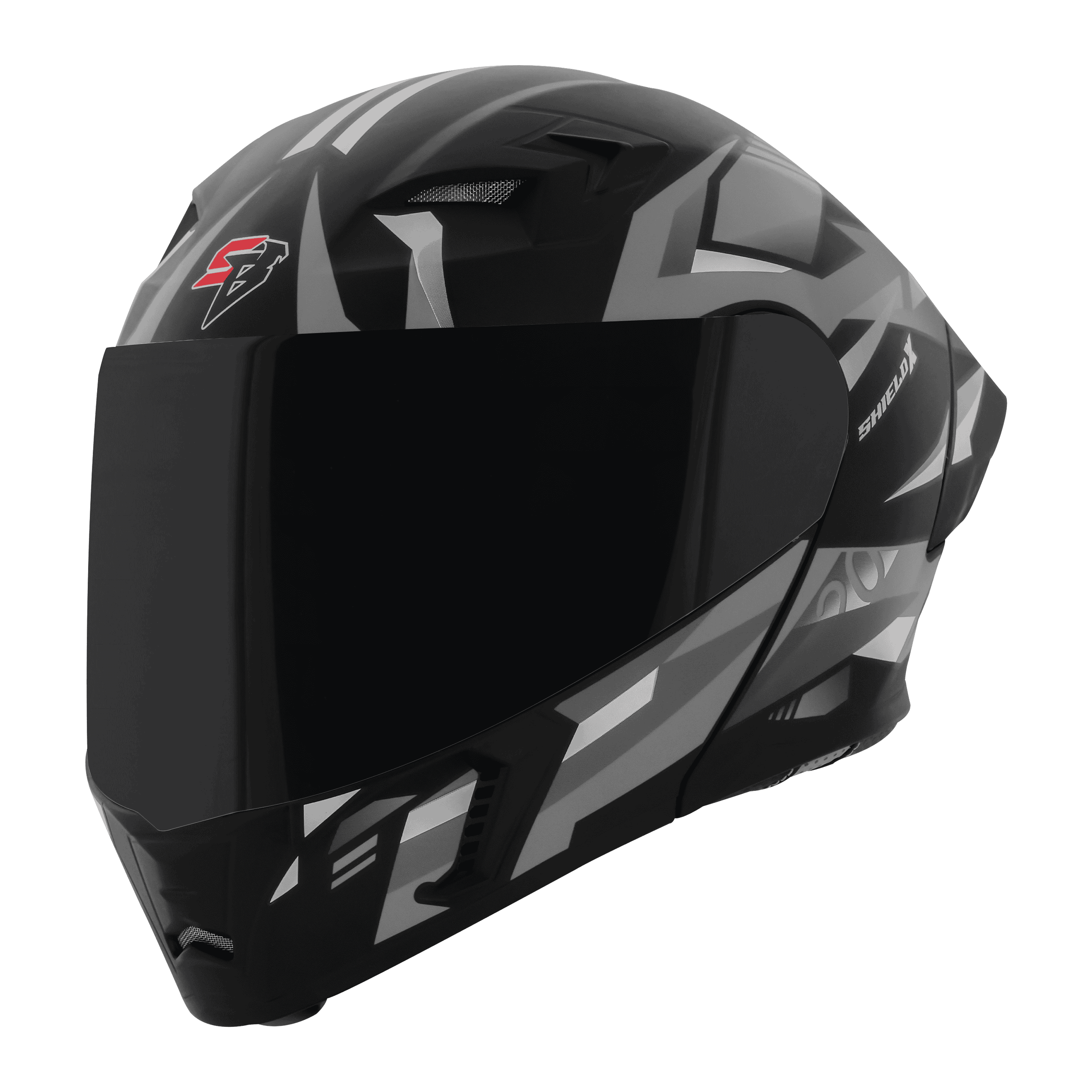 SBA-20 SHIELD X GLOSSY BLACK WITH GREY